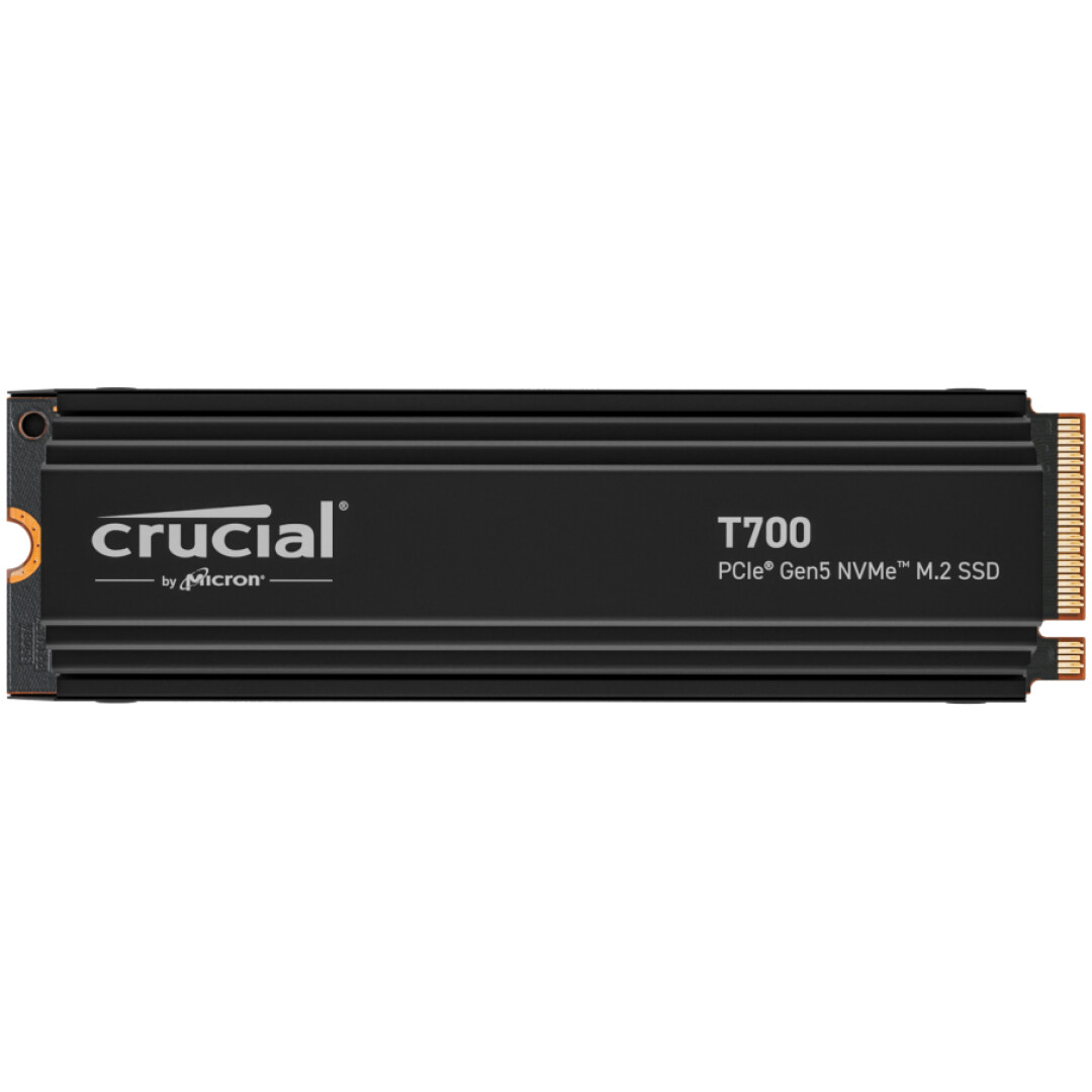 Disk SSD M.2 NVMe PCIe 5.0 2TB Crucial T700 2280 12400/11800MB/s s hladilnikom (CT2000T700SSD5)