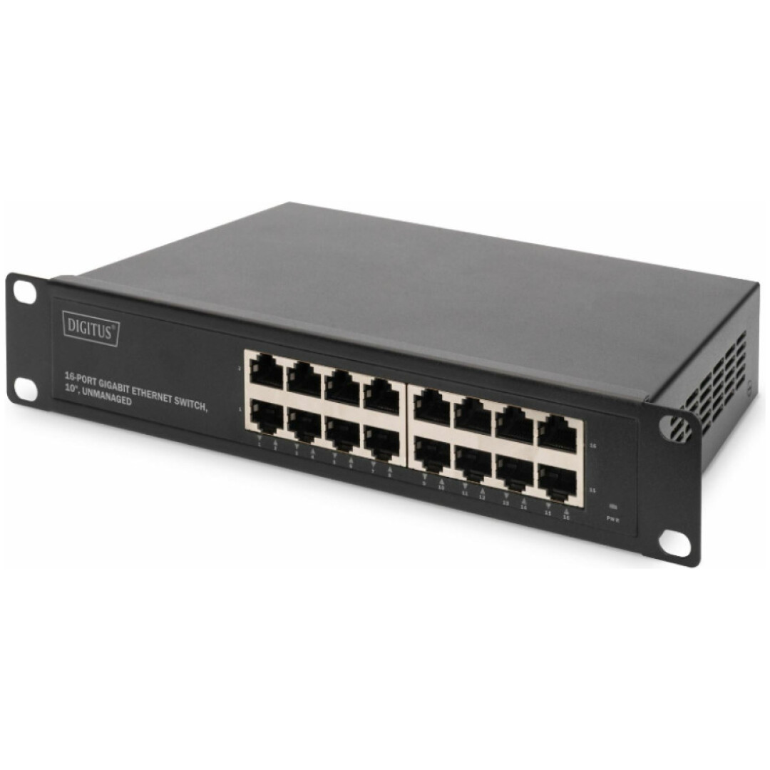 STIKALO 16-PORT Digitus 100/1000 Rack (DN-80115)