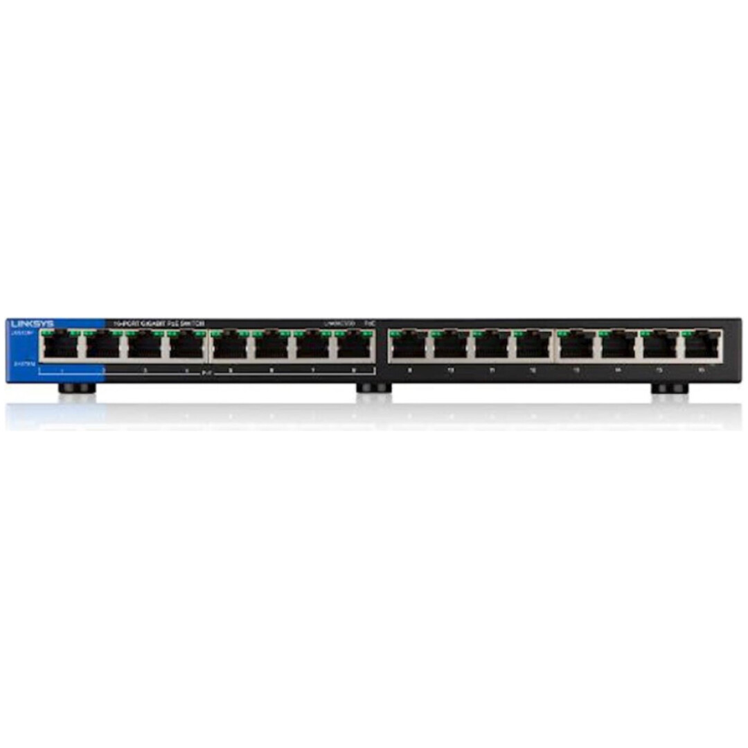 STIKALO 16-PORT Linksys 100/1000 PoE (LGS116P-EU)