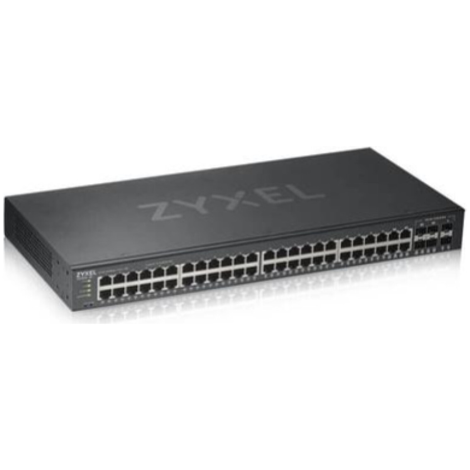 STIKALO 48-PORT ZYXEL GS1920-48v2 50Port Smart Managed Switch 44x Gig. Copper in 4x Gigabit dual pers. hybrid mode standalone ali NebulaFlex Cloud