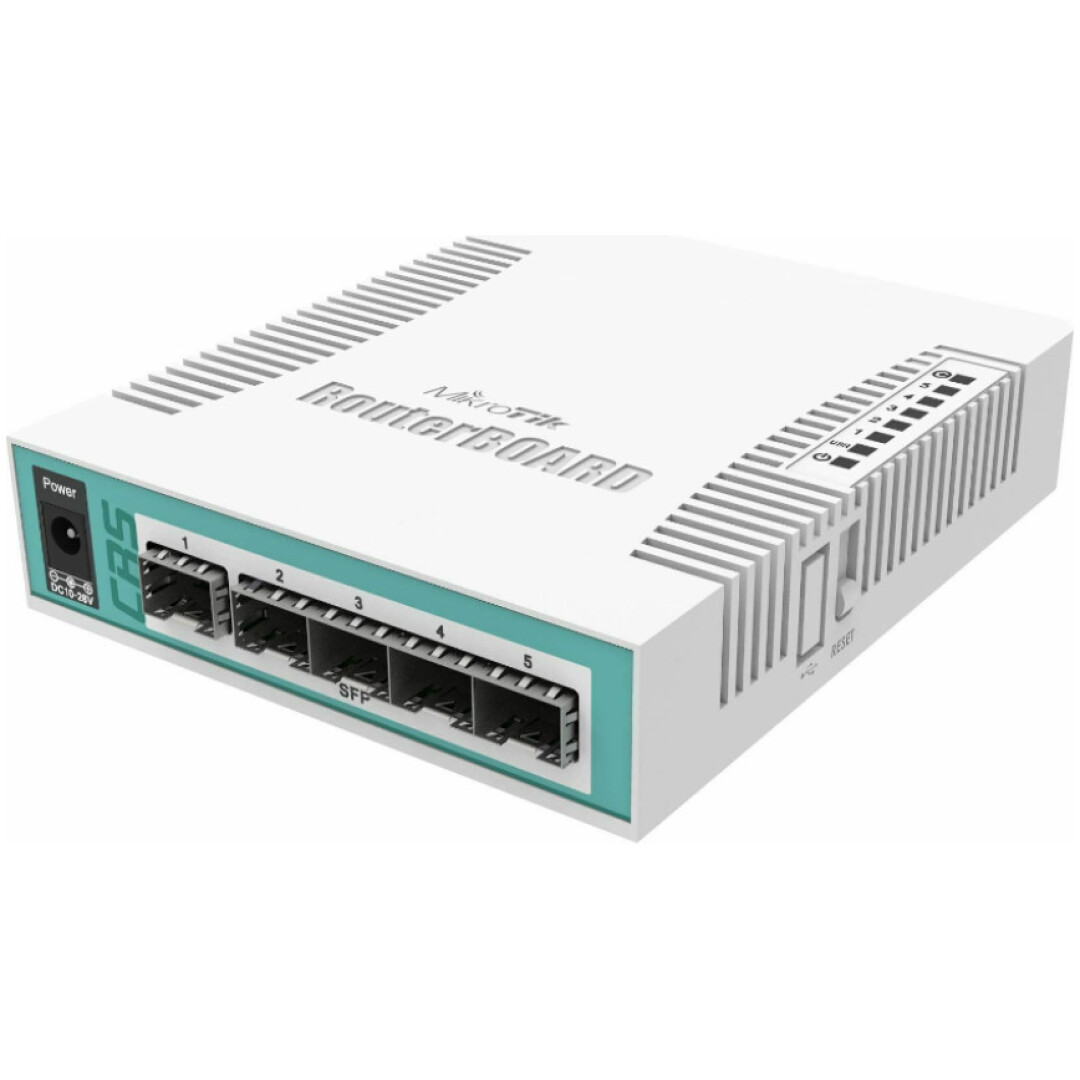 STIKALO 5-PORT Mikrotik CRS106-1C-5S 6xSPF (CRS106-1C-5S)