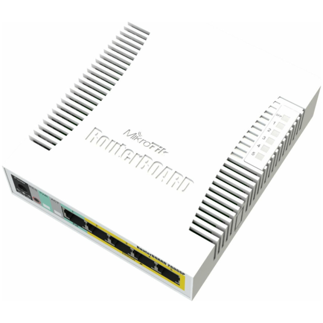 STIKALO 5-PORT Mikrotik RB260GSP CSS106-1G-4P-1S 100/1000 (CSS106-1G-4P-1S)