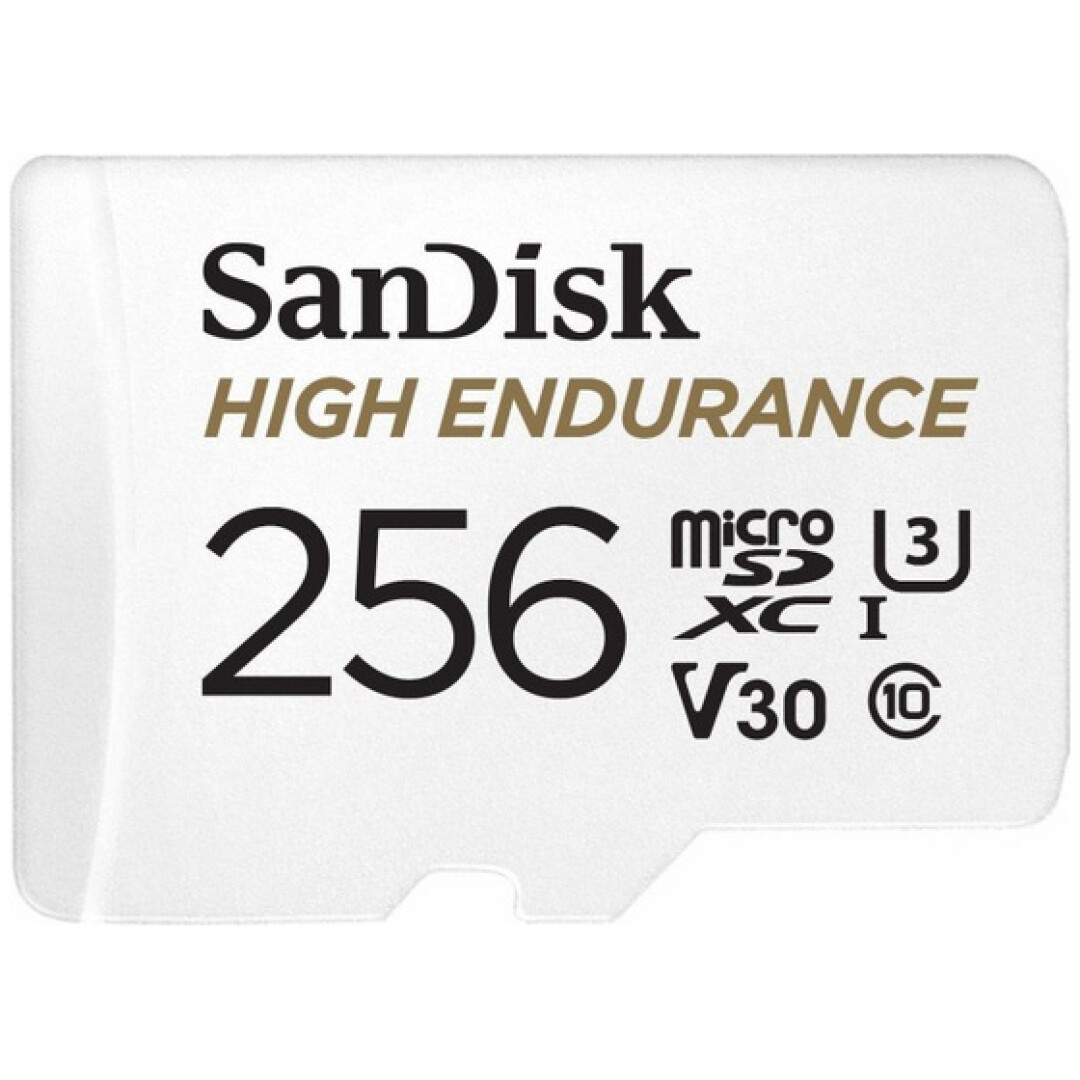 SanDisk High Endurance video microSDHC 256GB + SD Adapter Full HD / 4K video