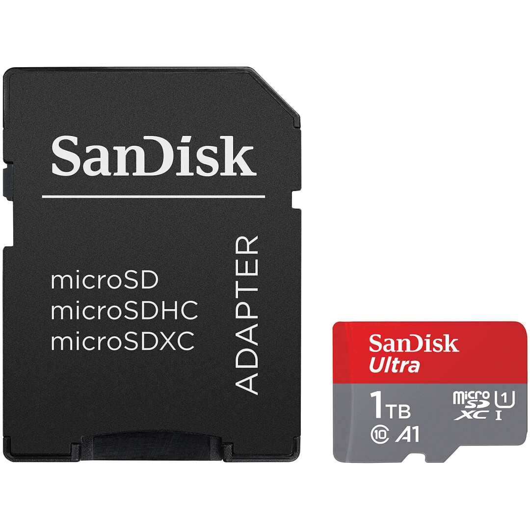 SanDisk Ultra microSDXC 1TB + SD Adapter 150MB/s A1 Class 10 UHS-I