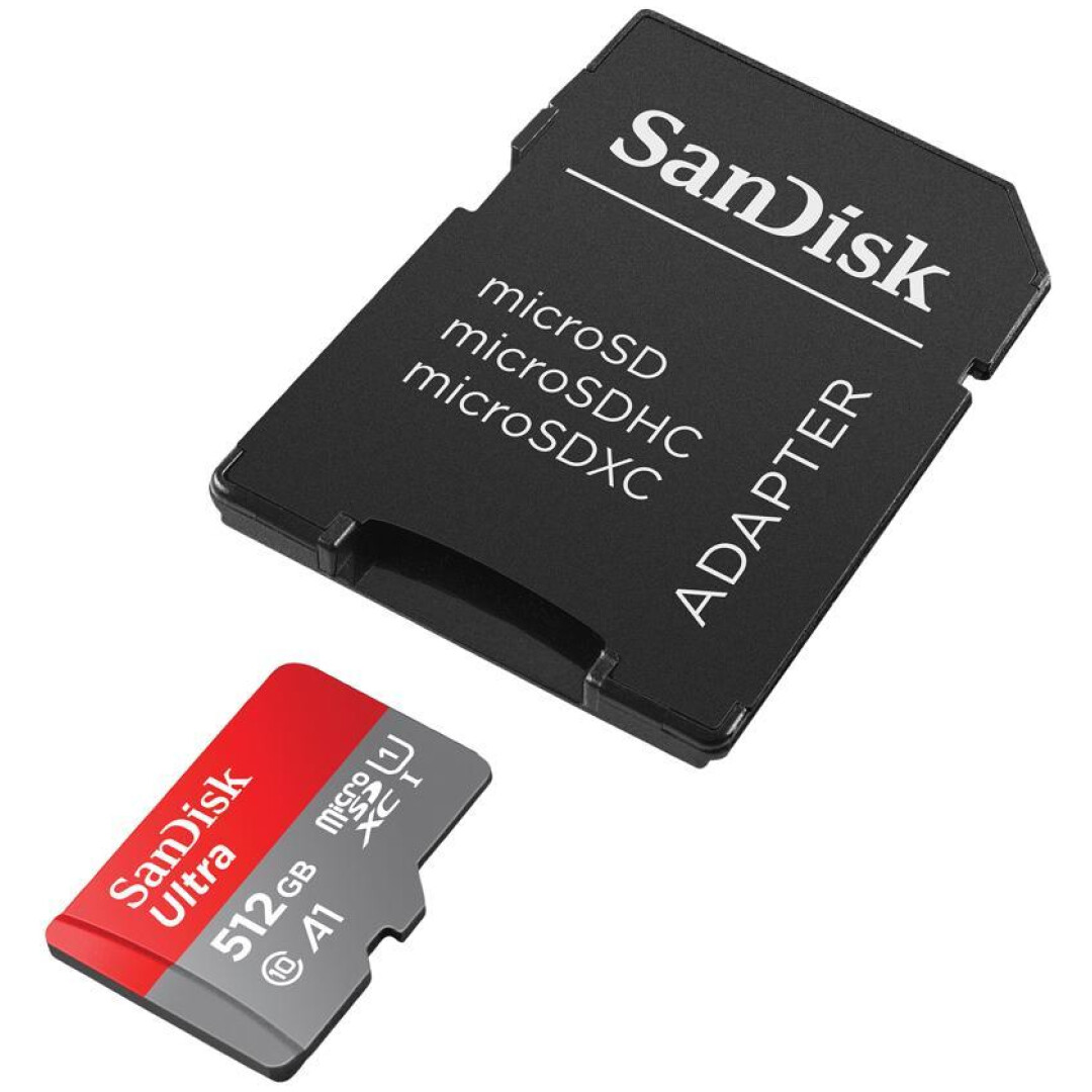 SanDisk Ultra microSDXC 512GB + SD Adapter 150MB/s A1 Class 10 UHS-I