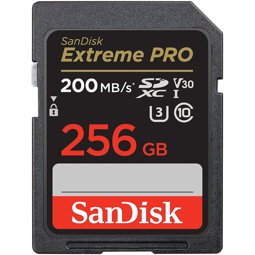 Spominska kartica SDXC 256GB Sandisk Extreme Pro 200MB/s/140MB/s U3 V30 UHS-I (SDSDXXD-256G-GN4IN)