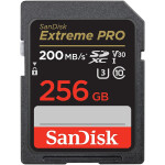 Spominska kartica SDXC 256GB Sandisk Extreme Pro 200MB/s/140MB/s U3 V30 UHS-I (SDSDXXD-256G-GN4IN)