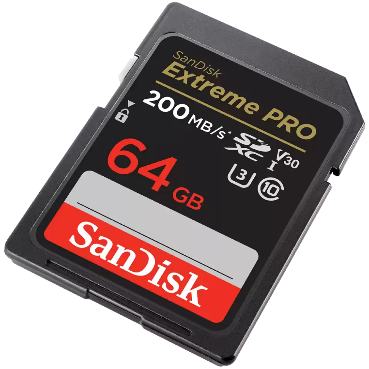 Spominska kartica SDXC 64GB Sandisk Extreme Pro Extreme 200MB/s/90MB/s U3 V30 UHS-I (SDSDXXU-064G-GN4IN)