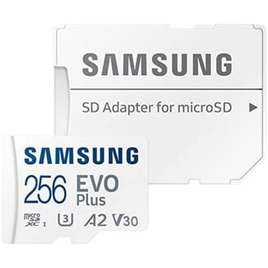 Spominska kartica SDXC-micro 256GB Samsung EVO Plus 130MB/s U3 V30 UHS-I (MB-MC256KA/EU) +adapter