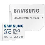 Spominska kartica SDXC-micro 256GB Samsung EVO Plus 130MB/s U3 V30 UHS-I (MB-MC256KA/EU) +adapter