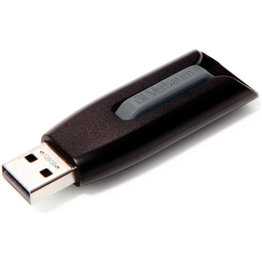 Spominski ključek 128GB USB 3.2 Verbatim Store'n'Go V3 80MB/s 25MB/s plastičen izvlečni črn (49189)