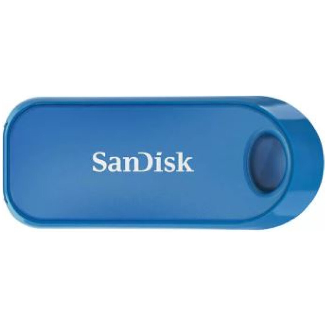 Spominski ključek 32GB USB 2.0 Sandisk Cruzer SNAP - plastičen/drsni/moder (SDCZ62-032G-G35B)