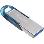 Spominski ključek 64GB USB 3.0 Sandisk Ultra Flair 150MB/s - kovinski/brez pokrovčka/moder-srebrn (SDCZ73-064G-G46B)