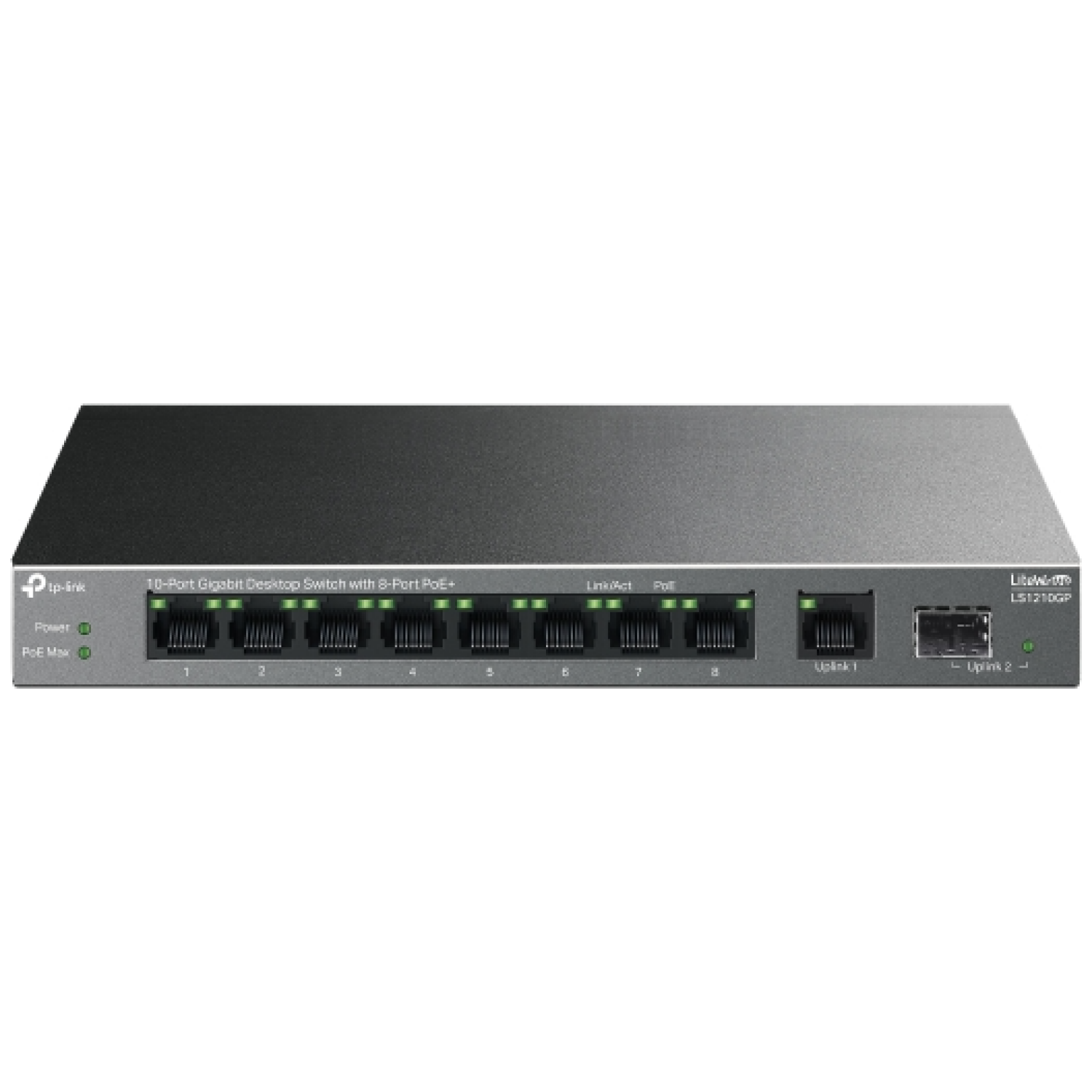 TP-LINK LS1210GP 10-port Gigabit mrežno stikalo / switch z 8-Port PoE+