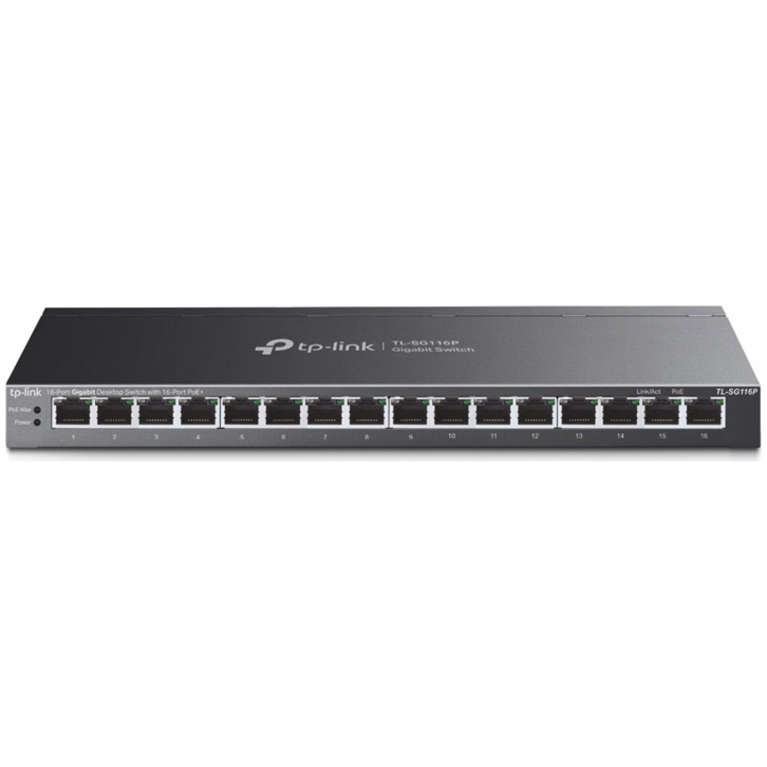 TP-LINK TL-SG116P 16-port gigabit 16xPoE+ 120W rack mrežno stikalo-switch