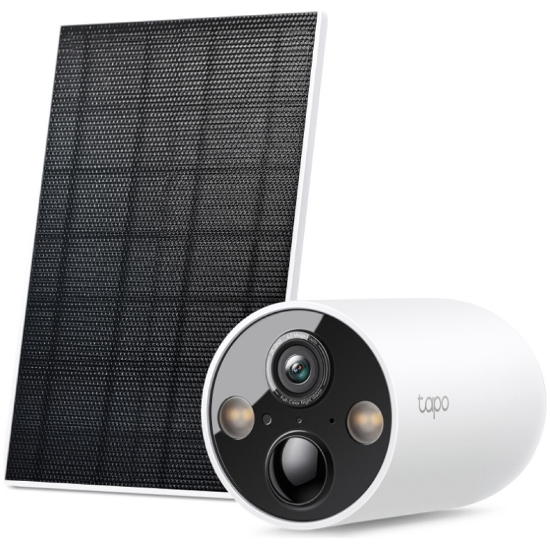 TP-LINK Tapo C425 KIT Smart WiFi 2K QHD 4MP zunanja brezžična baterijska solarni panel bela nadzorna kamera