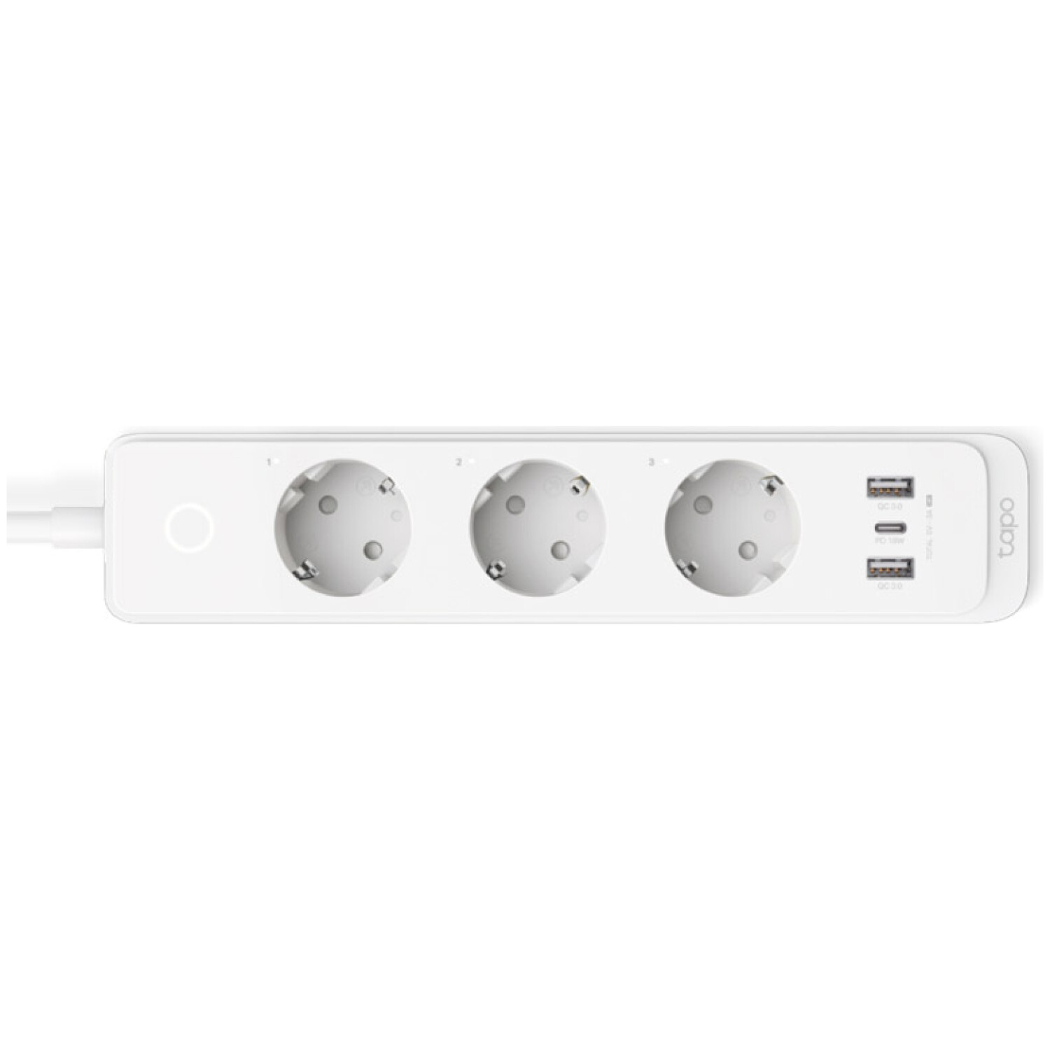 TP-LINK Tapo P300 Smart Wi-Fi Power Strip 2x USB 1xUSB-C 3x Schuko pametni podaljšek