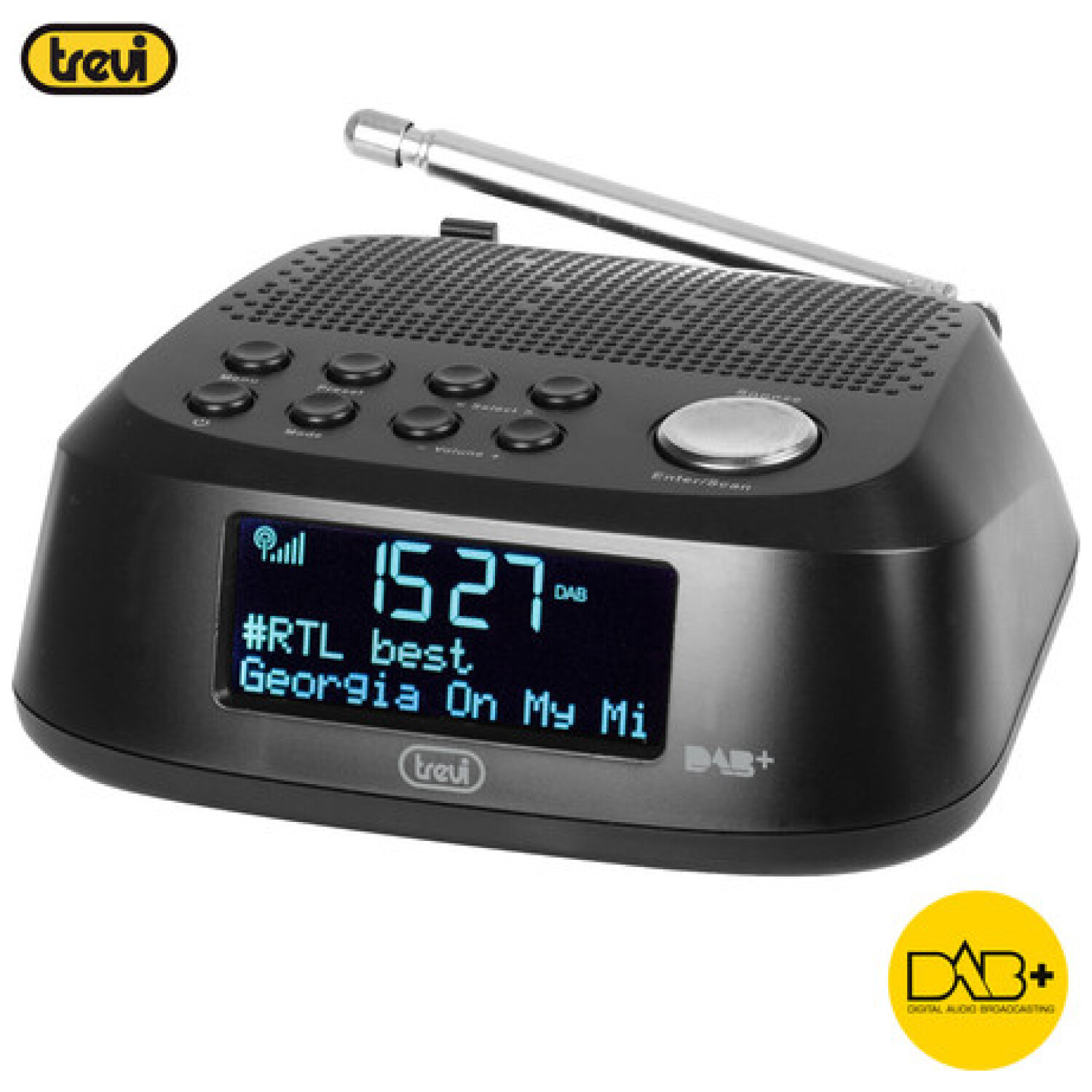 TREVI RC 80D4 Radio alarm ura + DAB/DAB+/FM Radio