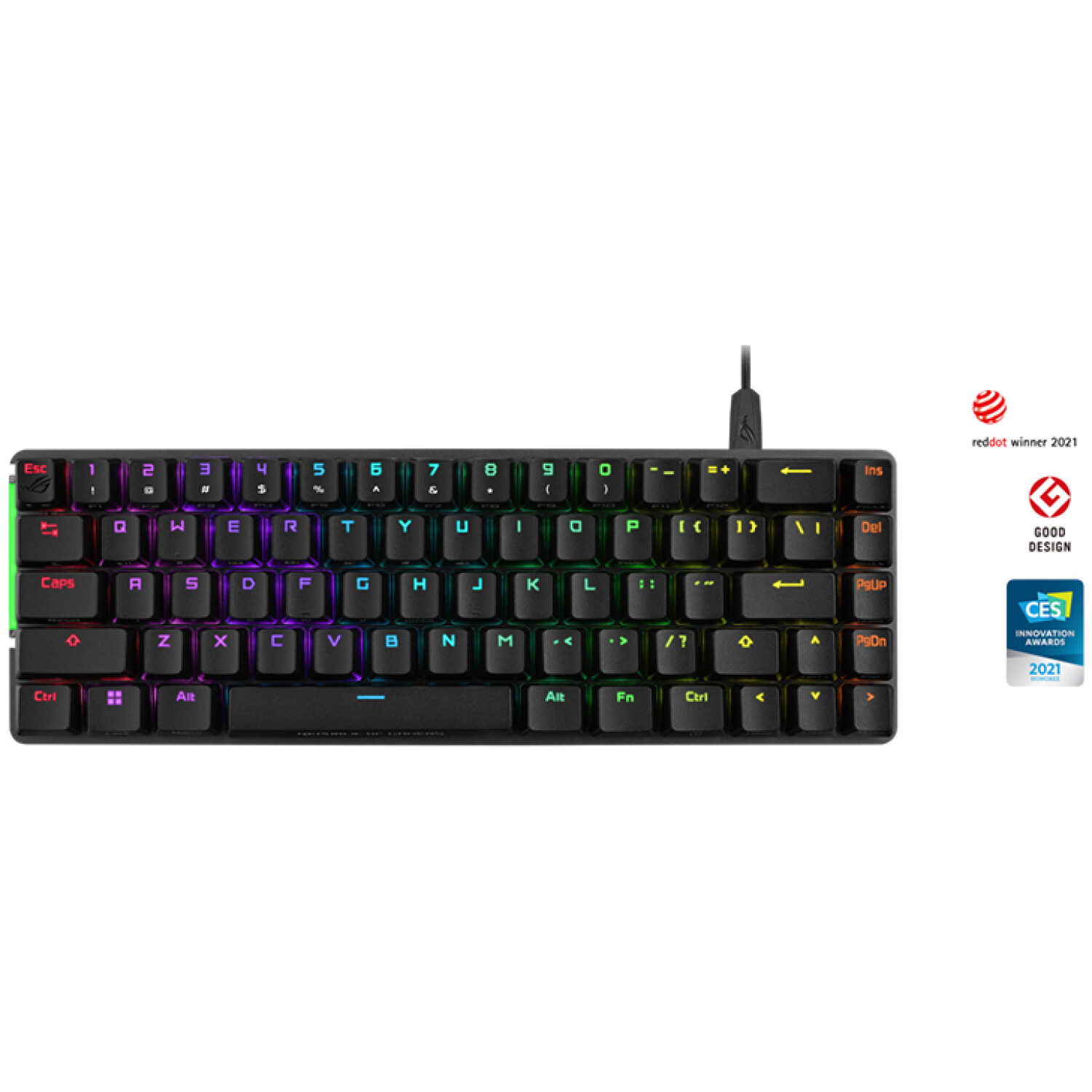 Gaming Tipkovnica USB Asus ROG Falchion Ace (NX Red) UK | SLO gravura črna RGB (90MP0346-BKEA01)