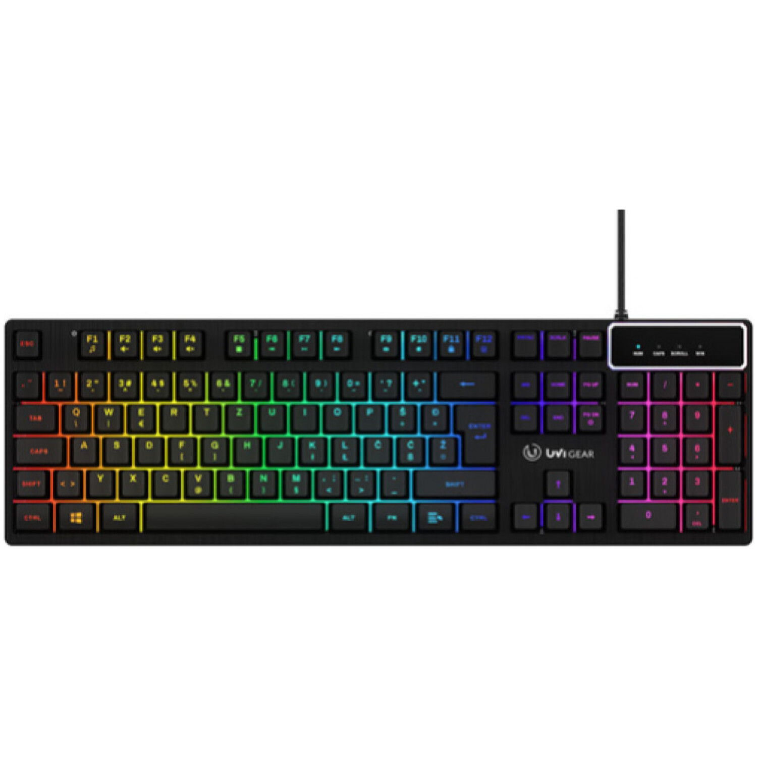 Tipkovnica Gaming USB UVI Greed Mem-Chanical Switch RGB SLO