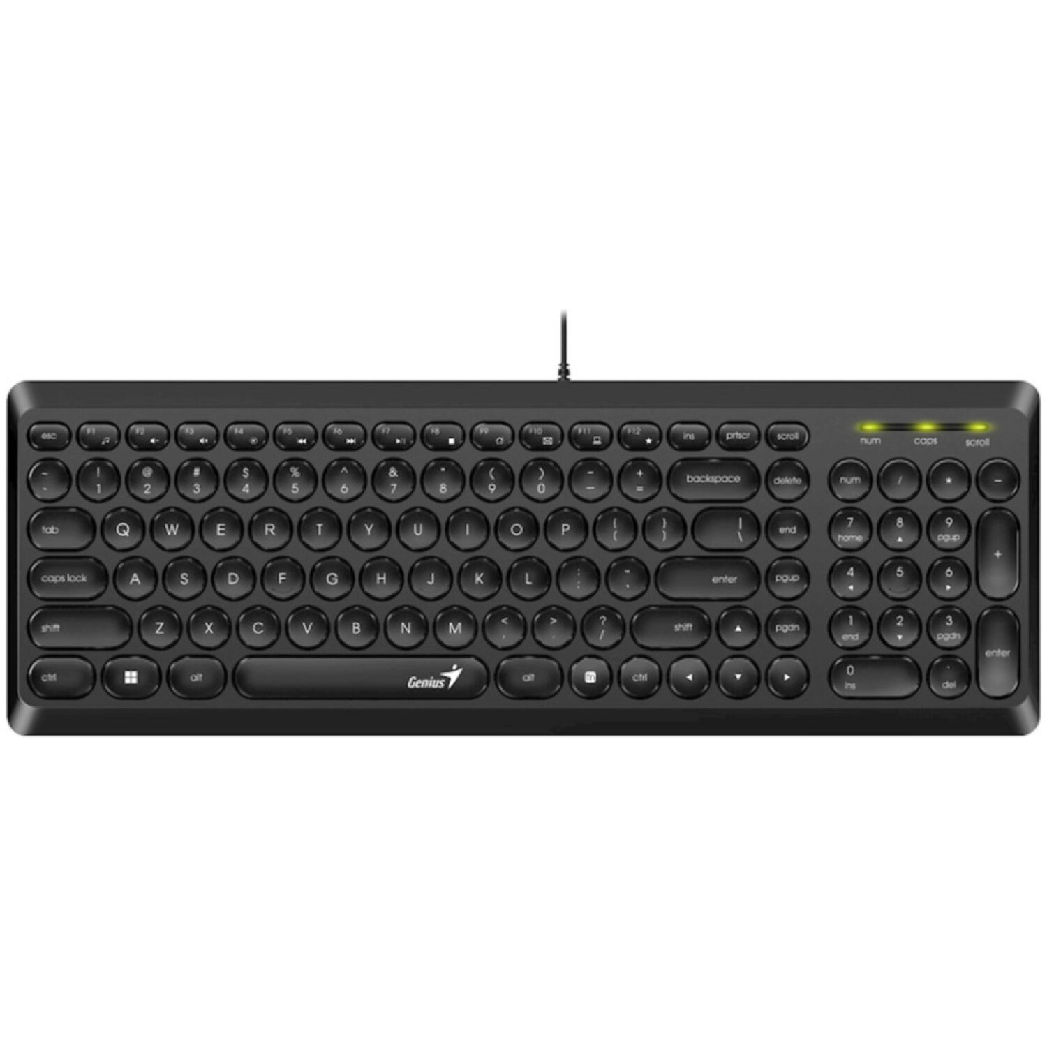 Tipkovnica Genius USB desktop Slimstar Q200 SLO črna (31310020406)