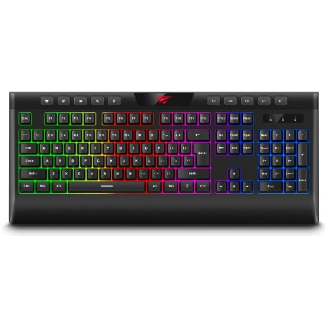 Tipkovnica HAVIT Gaming KB487L RGB USB En angleška