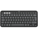 Tipkovnica Logitech Brezžična Pebble Keys 2 K380s Multi-Device SLO gravura grafitna (920-011851)