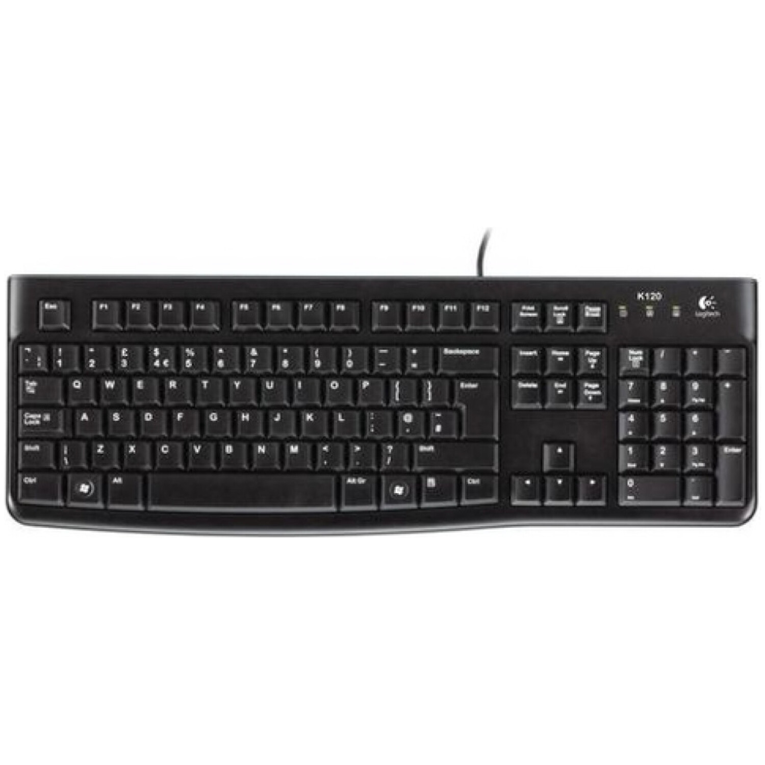 Tipkovnica Logitech USB desktop K120 SLO Retail črna (920-002498)