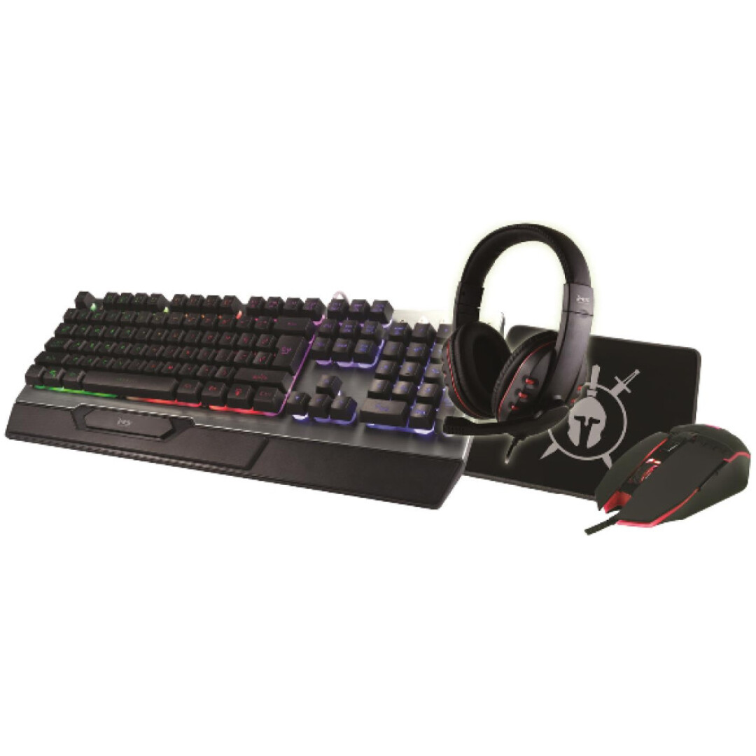 Tipkovnica +MIŠ+ Podloga + Slušalke Gaming MS Industrial ELITE C500 komplet 4 v 1