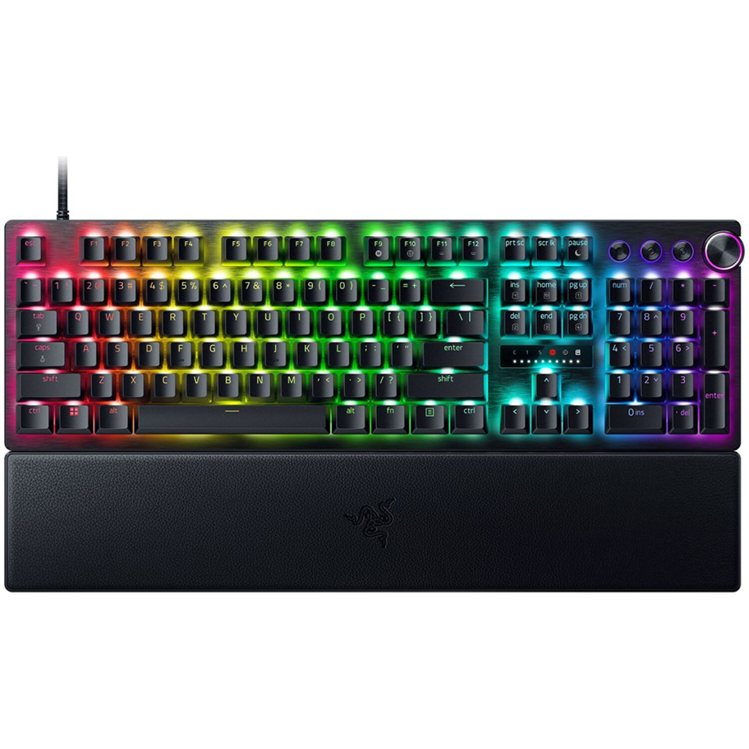 Gaming Tipkovnica Žična Razer Huntsman V3 Pro PBT US international SLO gravura | črna RGB (RZ03-04970100-R3M1)