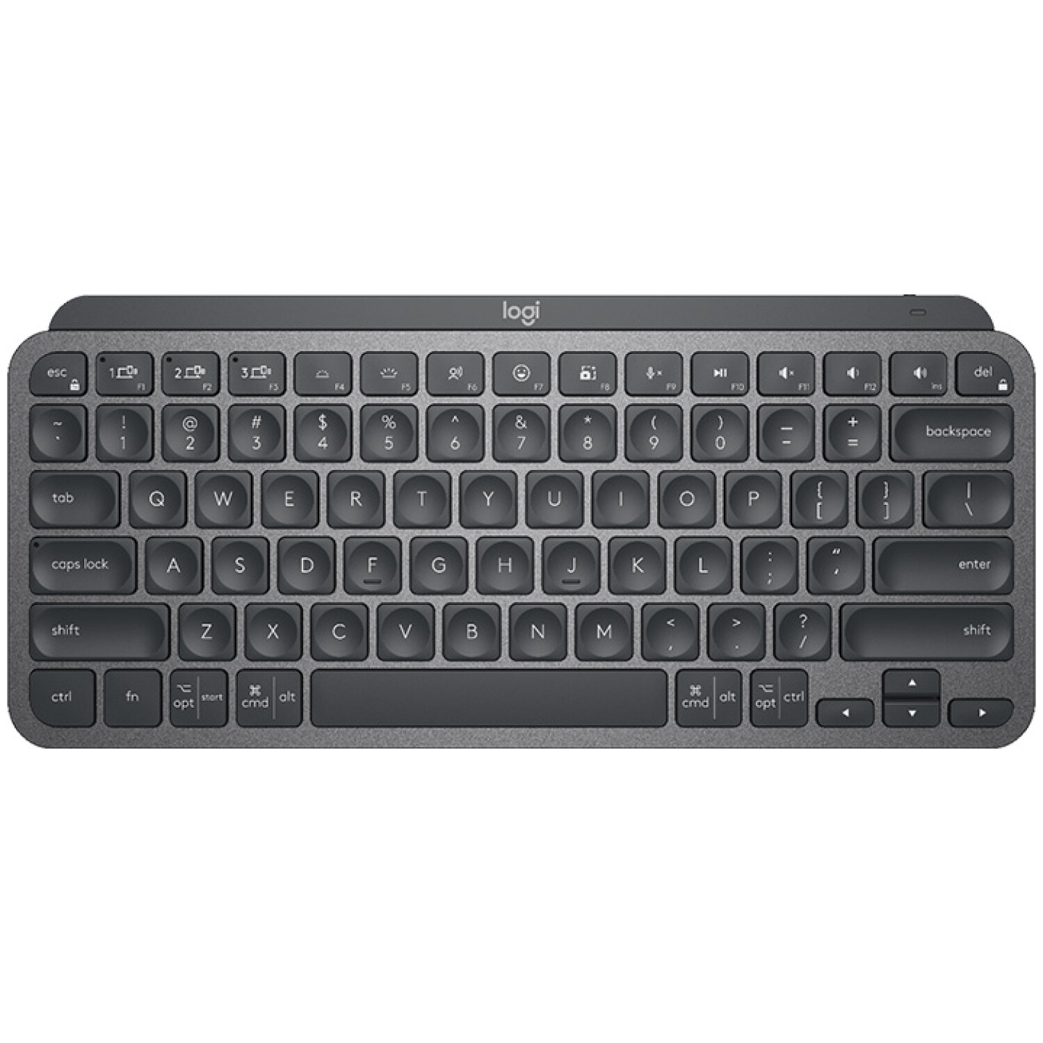 Tipkovnica brezžična Logitech MX Keys Mini US international | SLO gravura grafitna LED osvetlitev (920-010498)