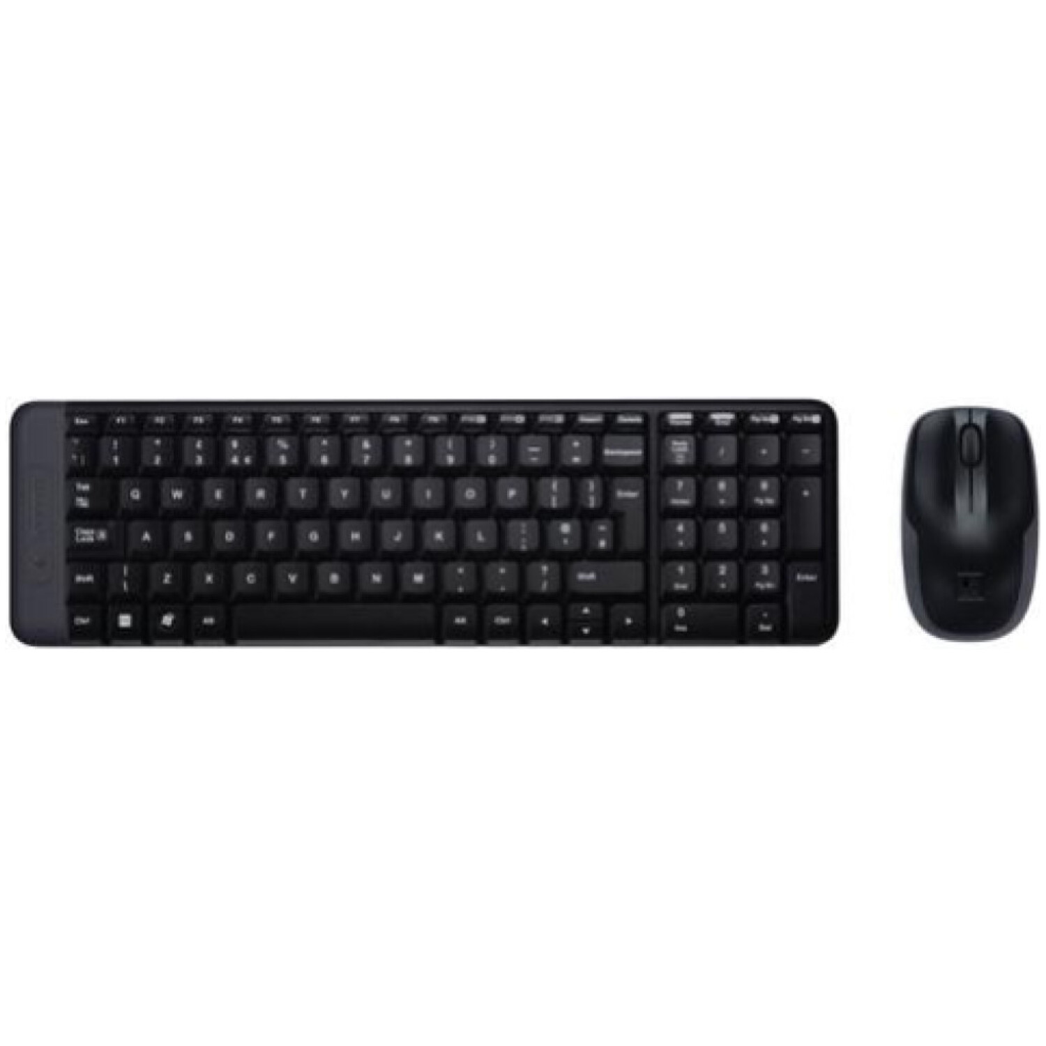 Tipkovnica in miš Logitech brezžična desktop MK220 US international črna SLO gravura (920-003168)