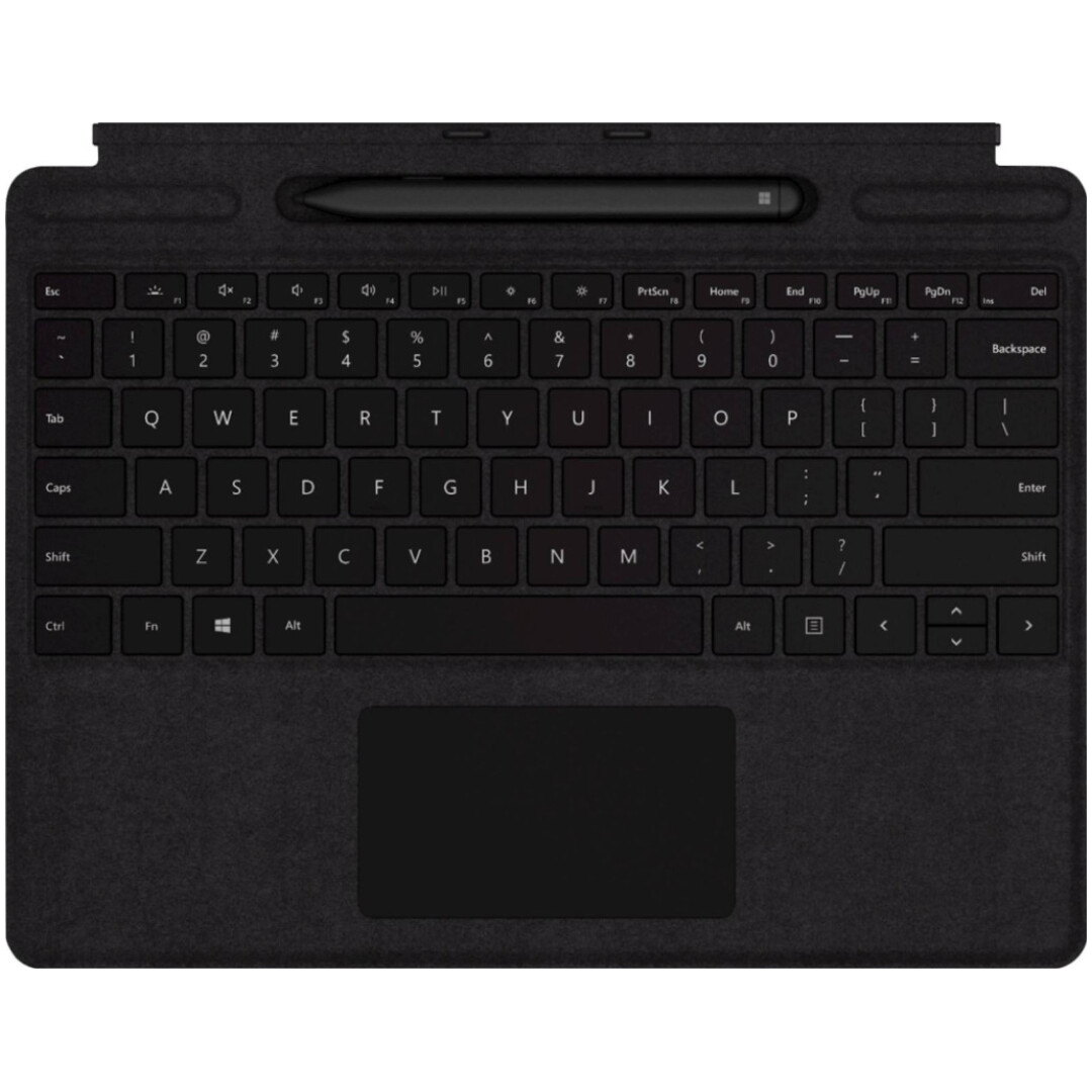 Tipkovnica za Microsoft Surface Pro 8/Pro X + Slim pen SLO - črna