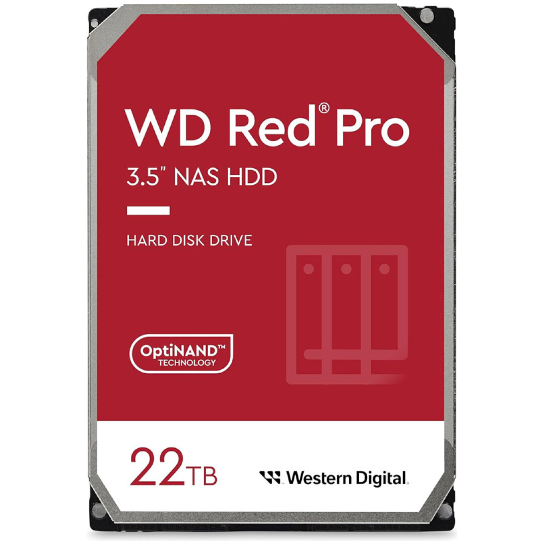 Trdi disk 22TB SATA3 WD 6Gb/s 512MB Red PRO - primerno za 24/7 delovanje