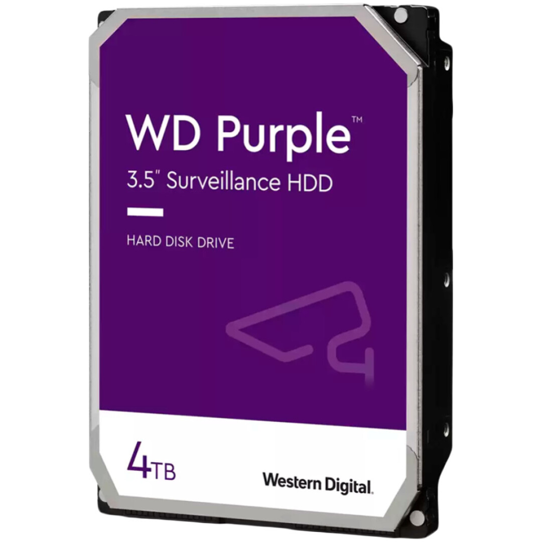 Trdi disk 4TB SATA3 WD43PURZ 6Gb/s 256MB Purple - primerno za snemalnike 24/7 delovanje