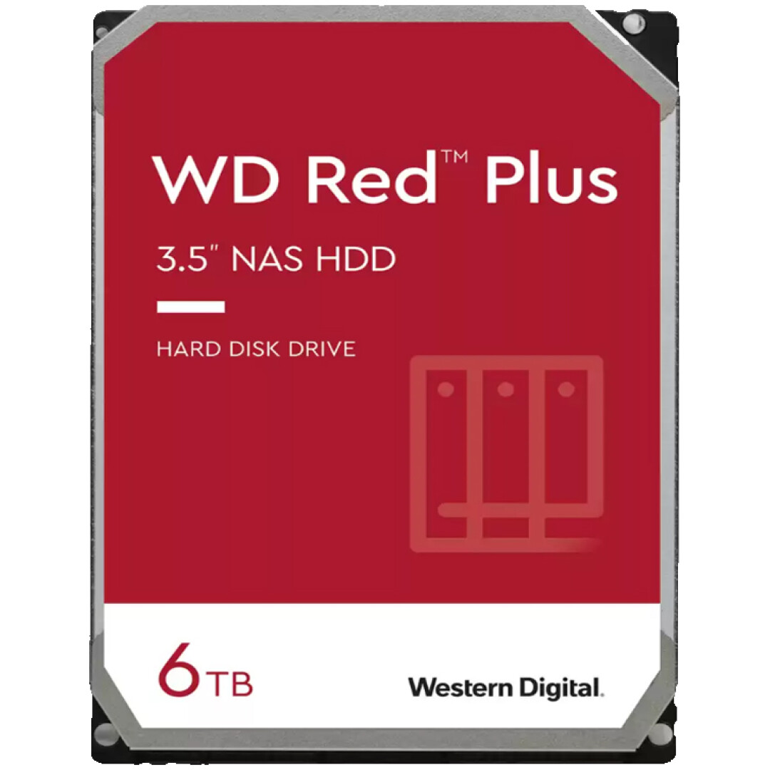 Trdi disk 6TB SATA3 WD60EFPX 6GB/s 256MB Intellipower Red Plus - primerno za NAS (WD60EFPX)