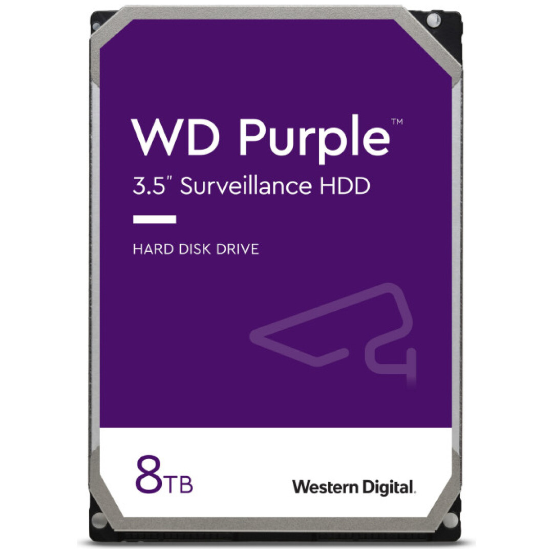 Trdi disk 8TB PURPLE za video nadzor 5640 obratov