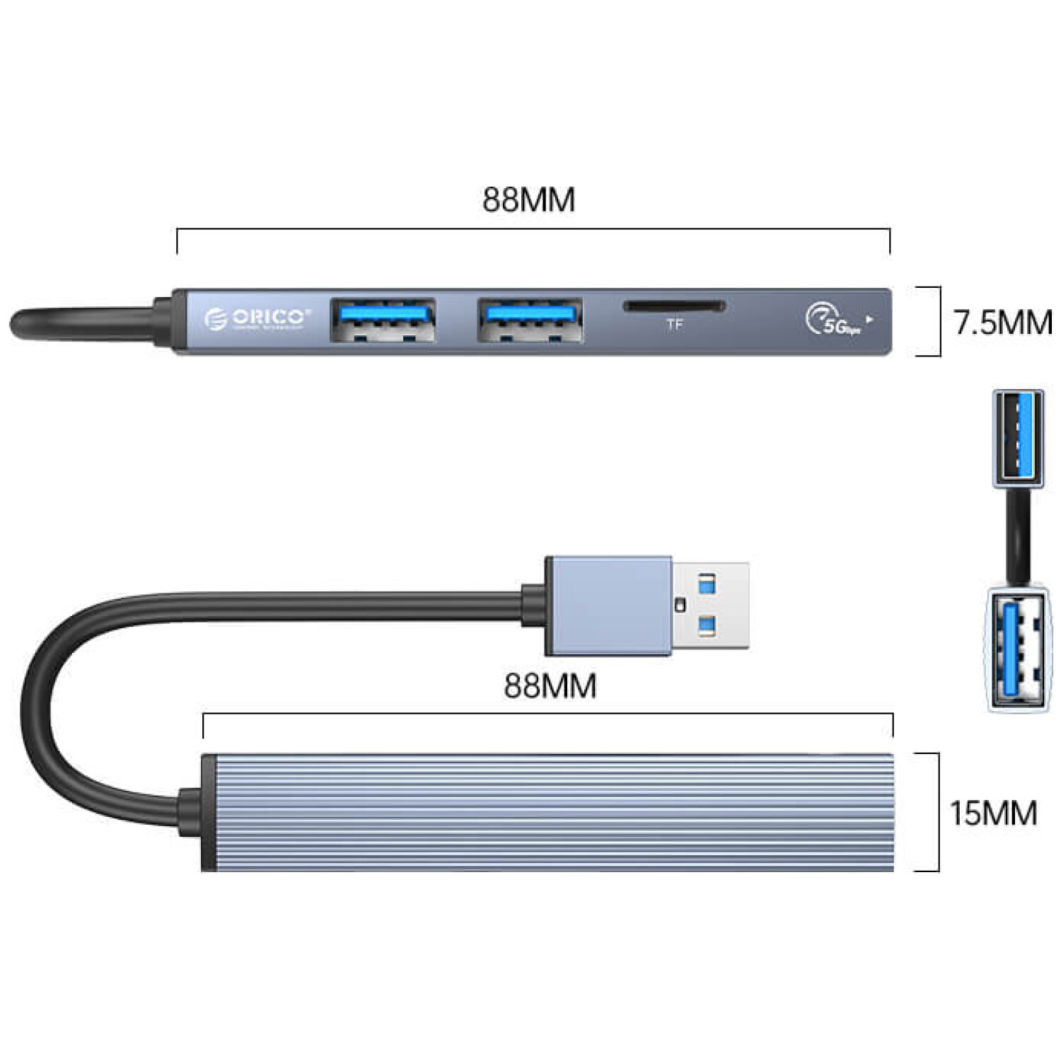 1x USB 3.0