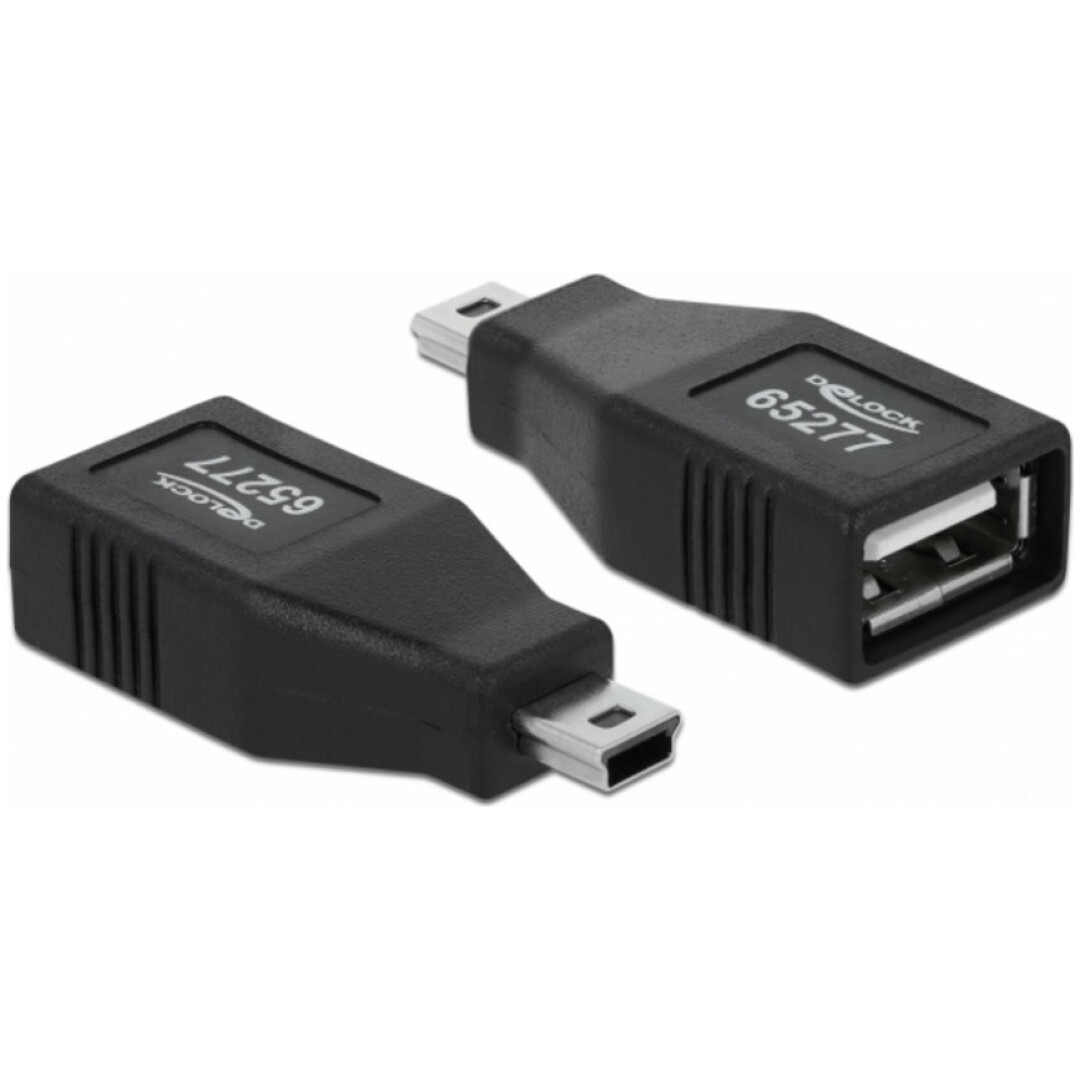 USB mini (5pin) => USB-A adapter Delock (65277)