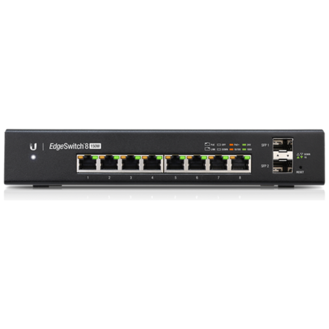 Ubiquiti EdgeSwitch8 150W Managed PoE+ Gigabit stikalo s SFP