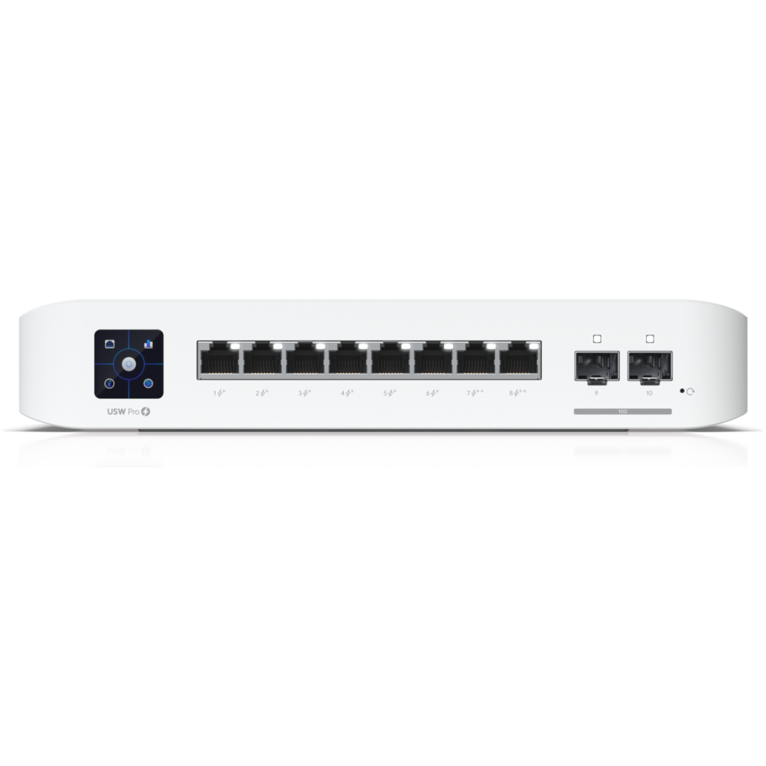 Ubiquiti mrežno 8-portno PoE stikalo USW-Pro-8-PoE (120W)