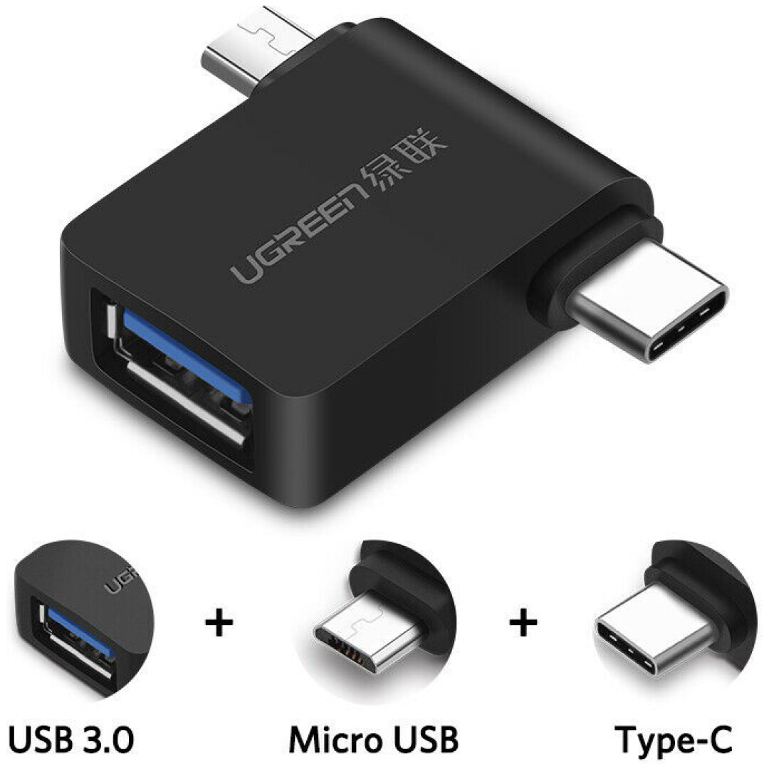 Ugreen OTG adapter USB 3.0 na USB-C / micro USB