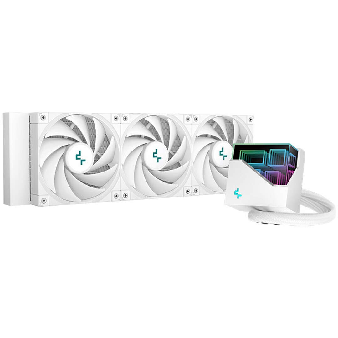 Vodno hlajenje DeepCool LT720 - 360mm bela (R-LT720-WHAMNF-G-1)