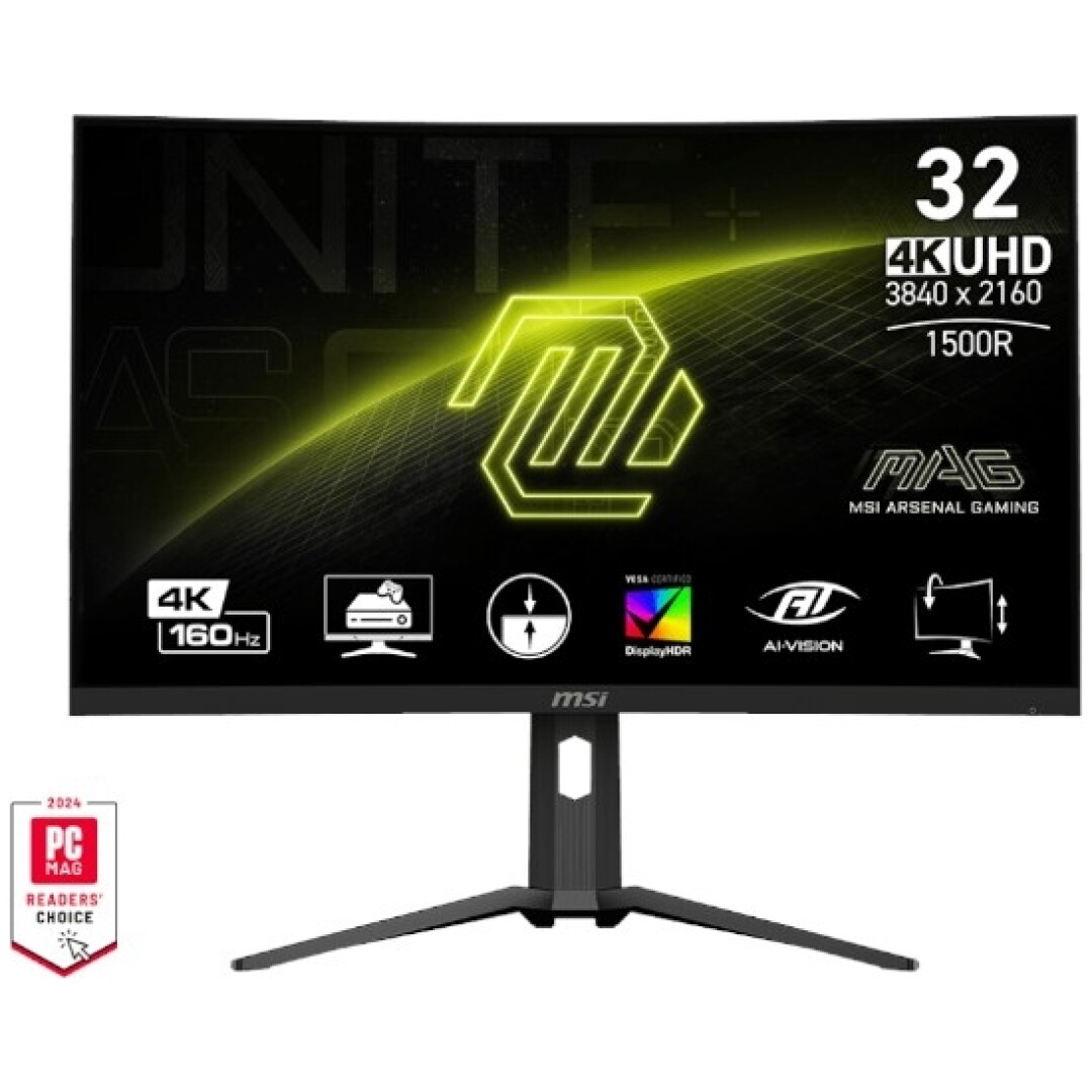 Zaslon MSI MAG 321CUP 31.5" / UHD / 160Hz / 1ms (MPRT) (črn)