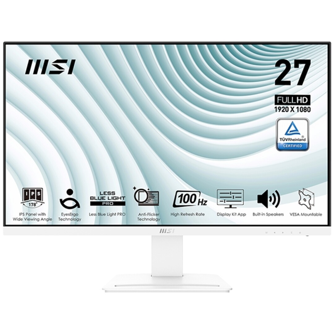 Zaslon MSI PRO MP273AW 27" / FHD / IPS / 100Hz / 1ms MPRT (bel)