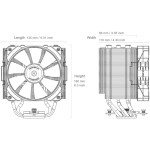 68 dB 160mm črna-srebrna (CGR-FZA85-ARGB)