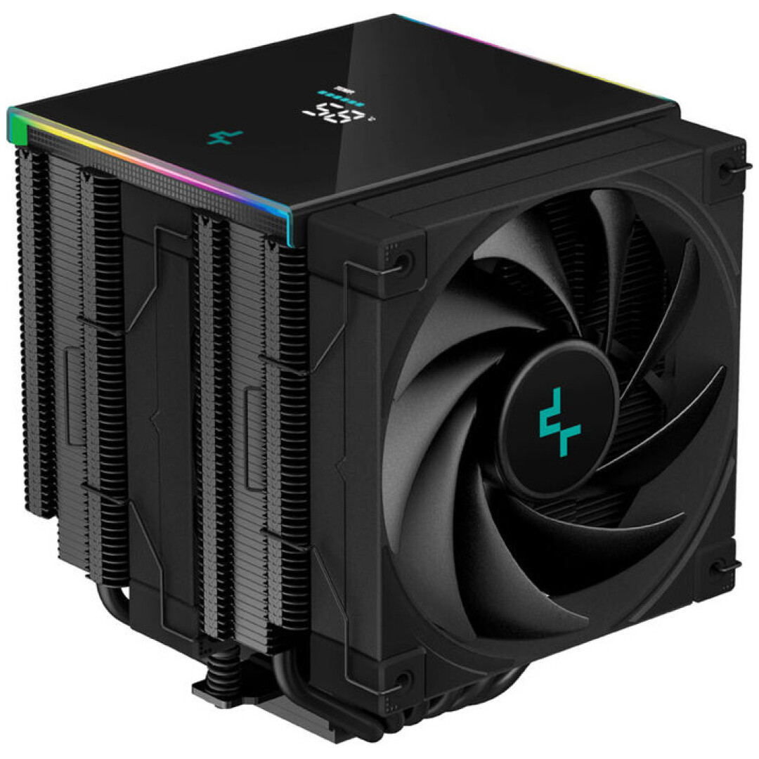 Zračni hladilnik DeepCool AK620 Digital - 28 dB 162mm RGB črna (R-AK620-BKADMN-G)