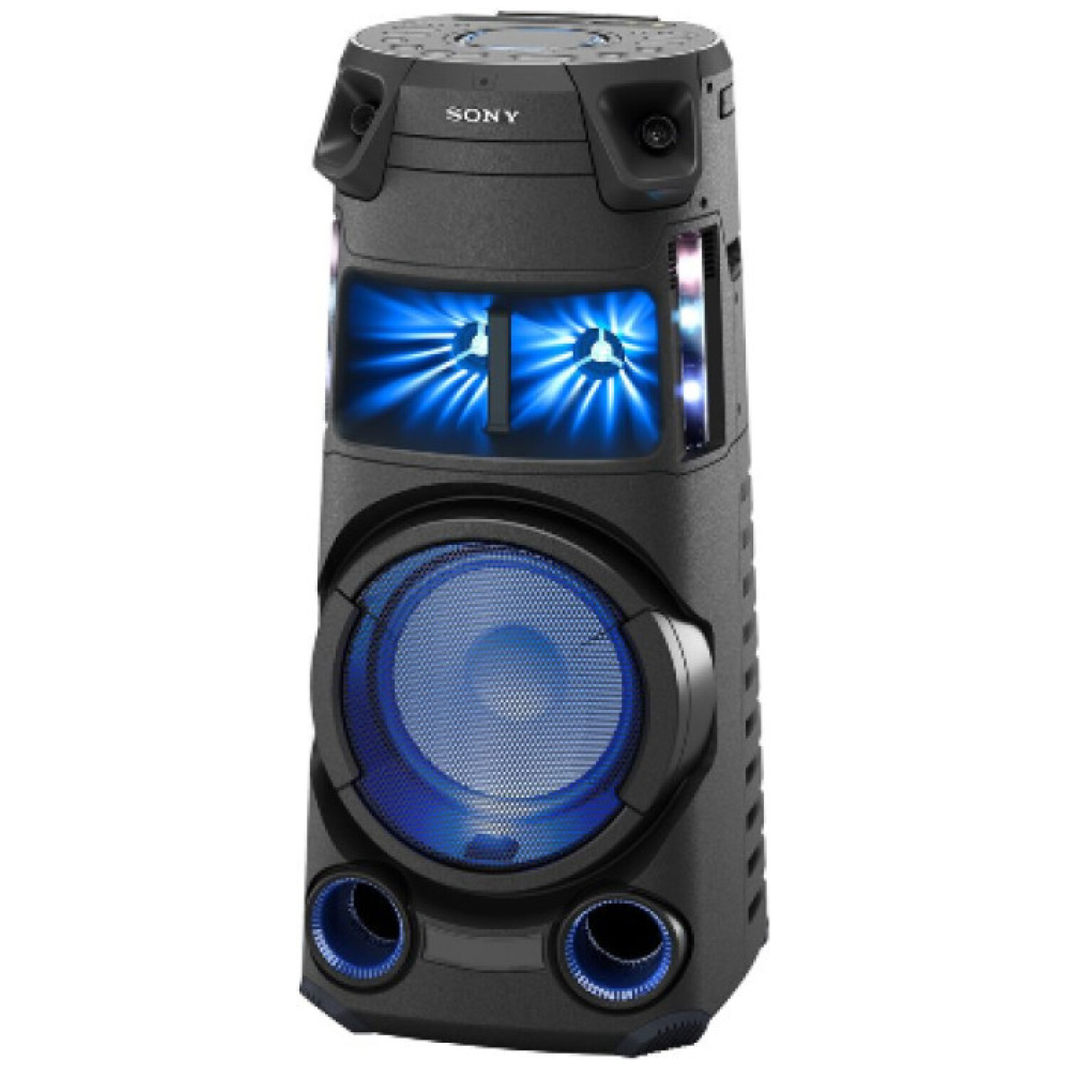 Zvočnik bluetooth karaoke Sony MHCV43D.CEL vgrajena baterija USB/MP3/HDMI/BT/AUX/RADIO FM/DAB Disco LED lučke