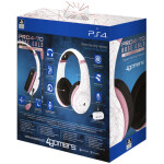 4GAMERS PS4 STEREO GAMING HEADSET ROSE GOLD EDITION - ABSTRACT WHITE