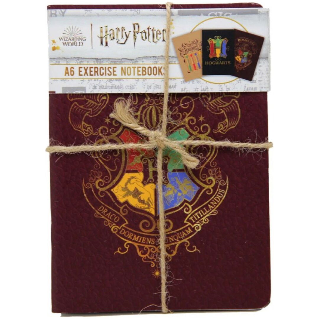 BLUE SKY HARRY POTTER A6 NOTEBOOKS 3PK - COLOURFUL CREST BELEŽKE